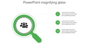 Creative PowerPoint Magnifying Glass For Recruitment