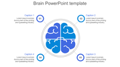 Best Brain PowerPoint Template For Presentation Slide