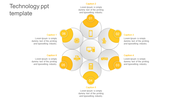 Effective Technology PPT Template With Six Nodes Slide