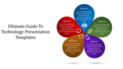 Editable Technology Presentation Templates - Four Nodes