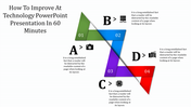 Technology PowerPoint Presentation with Four Nodes