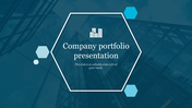 Company Portfolio Presentation Template - Hexagonal model