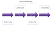 Our Predesigned Arrow Timeline PPT for Presentation