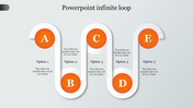 Use Our Infinite Loop PowerPoint Presentation Template Slide Design 