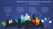 Infographic PowerPoint Presentation Template with Four Nodes