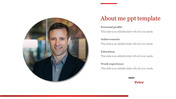 Impressive About Me PPT Template and Google Slides