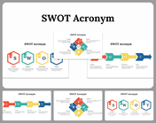 Editable SWOT Acronym PowerPoint and Google Slides Themes