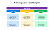 Creative Matrix Organization Chart Template Design