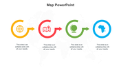 Map PowerPoint Templates With Icon For Presentation