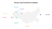 Russia Map PowerPoint Editable Templates