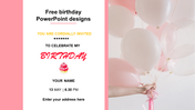 Free birthday PowerPoint Designs Templates