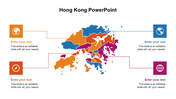 Color coded map of Hong Kong with four text boxes for adding descriptions or notes.