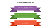 Editable PowerPoint Ribbons Presentation PPT  Slides