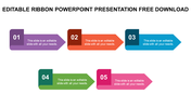 EDITABLE RIBBON POWERPOINT PRESENTATION FREE DOWNLOAD TEMPLATES