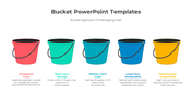 Five colorful buckets slide representing different financial goals with placeholder text.