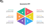 Geometric PPT Template Presentations With Six Node