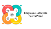 Collection of slide featuring employee concepts with colorful diagrams using interconnected circular shapes.