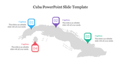 Four Element Cuba PowerPoint Slide Template Design