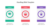 Multicolor Handbag Slide Template PPT Presentation