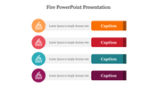 Four Node Fire PowerPoint Presentation Template