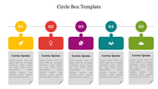 Attractive Circle Box Template For Presentation Slide