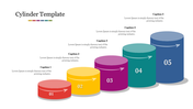 Attractive Cylinder Template Slide For Presentation