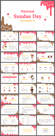 Easy To Edit National Sundae Day PowerPoint Presentation