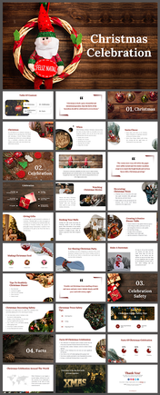 Editable Christmas Celebration PowerPoint Presentation