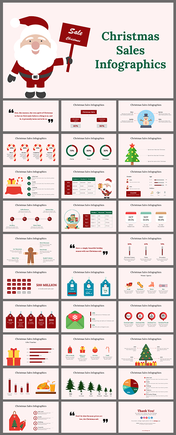 Christmas Sales Infographics And Google Slides Templates