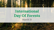 International Day Of Forests PowerPoint And Google Slides