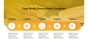 Yellow Color Case Study PowerPoint Template and Google Slides