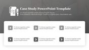 Case Study PowerPoint Template Presentation- Gray Color