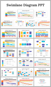 Swimlane Diagram PPT for Organized Workflow Presentations