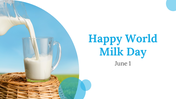 Happy World Milk Day PowerPoint And Google Slides Themes