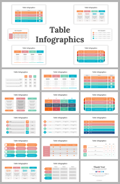 Table Infographics PowerPoint And Google Slides Themes