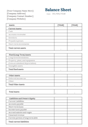 Financial Balance Sheet PowerPoint And Google Slides Themes