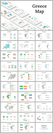 Editable Greece Map PowerPoint And Google Slides Template