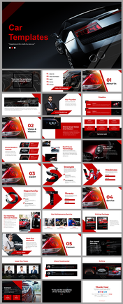 Attractive Car PowerPoint And Google Slides Templates