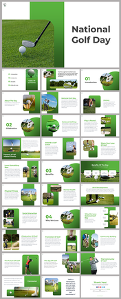 National Golf Day PowerPoint And Google Slides Themes