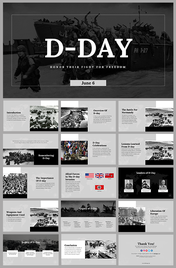 D Day PowerPoint Presentation and Google Slides Themes