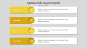 Editable Agenda Slide on PowerPoint Template Presentation