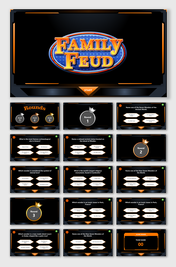 Editable Family Feud With Questions And Answers PowerPoint