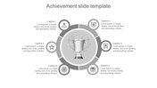 Best Achievement Slide Template In Grey Color Slide