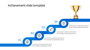 Achievement Google Slides and Template PPT With Four Nodes