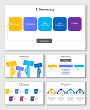 Editable E Democracy PPT Presentation And Google Slides