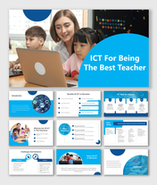 Usable ICT In Education PPT And Google Slides Templates