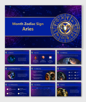 Best Month Zodiac Sign Aries PPT And Google Slides Themes