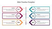 Slide Timeline PowerPoint Template for Project Milestones