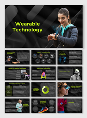 Attractive Wearable Technology PPT And Google Slides Themes