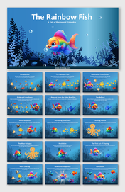 Interesting The Rainbow Fish Presentation And Google Slides